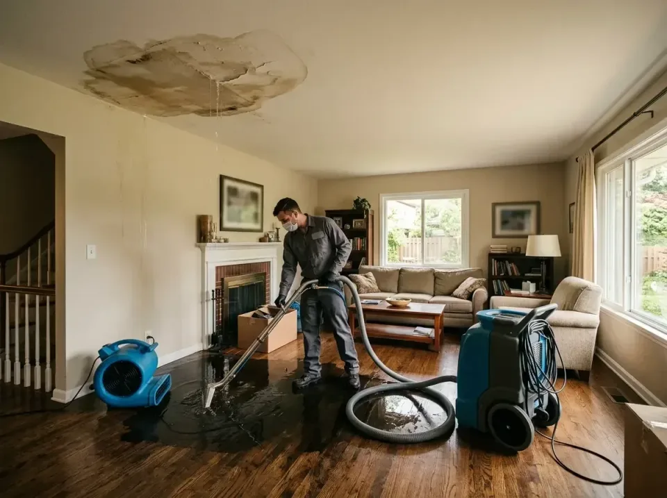 attic-pipe-burst-ceiling-drip-008 — frequently asked questions, Water Damage Restoration & Carpet Care in Baraboo, WI